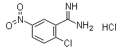 2-氯-5-硝基苯甲脒盐酸盐分子结构 (CAS 1004517-05-8)