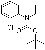 结构式 CAS# 1004558-41-1, 7-氯-1H-吲哚-1-羧酸叔丁酯