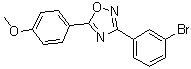 3-(3-Bromophenyl)-5-(4-methoxyphenyl)-1,2,4-oxadiazole molecular structure (CAS 1004672-03-0)