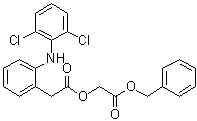 Aceclofenac benzyl ester molecular structure (CAS 100499-89-6)