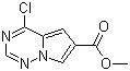 Methyl 4-chloropyrrolo[2,1-f][1,2,4]triazine-6-carboxylate molecular structure (CAS 1005196-61-1)