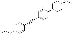 1-[[4-(trans-4-Ethylcyclohexyl)phenyl]ethynyl]-4-propylbenzene molecular structure (CAS 100558-65-4)