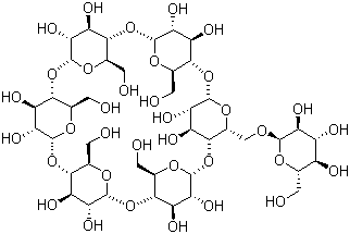 6-O-alpha-D-葡糖基-alpha-环糊精分子结构 (CAS 10058-19-2)