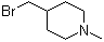 4-(溴甲基)-1-甲基哌啶分子结构 (CAS 100613-97-6)