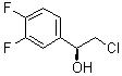 (alphaS)-alpha-(氯甲基)-3,4-二氟苯甲醇分子结构 (CAS 1006376-60-8)