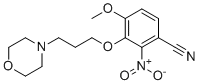 structure of CAS# 1006378-06-8, Gefitinib Impurity 17;4-Methoxy-3-(3-morpholinopropoxy)-2-nitrobenzonitrile