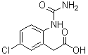 2-[(氨基羰基)氨基]-5-氯苯乙酸分子结构 (CAS 100666-71-5)