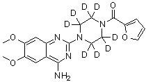 Prazosin-d<sub>8</sub> molecular structure (CAS 1006717-55-0)