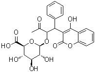 10-Hydroxywarfarin beta-D-glucuronide molecular structure (CAS 1007224-61-4)