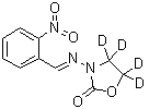 3-[(E)-(2-硝基苄基亚基)氨基]四氘代-1,3-恶唑烷-2-酮分子结构 (CAS 1007478-57-0)
