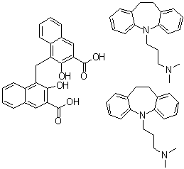 丙米嗪巴莫酸盐分子结构 (CAS 10075-24-8)