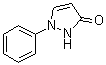 结构式 CAS# 1008-79-3, 1,2-二氢-1-苯基-3H-吡唑-3-酮