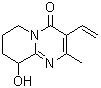 3-Vinyl-6,7,8,9-tetrahydro-9-hydroxy-2-methyl-4H-pyrido[1,2-a]pyrimidin-4-one molecular structure (CAS 1008796-23-3)