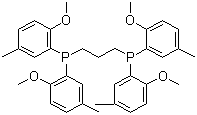 1,1'-(1,3-Propanediyl)bis[1,1-bis(2-methoxy-5-methylphenyl)phosphine] molecular structure (CAS 1009033-22-0)