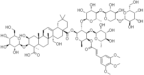 远志皂苷 O分子结构 (CAS 1009314-38-8)