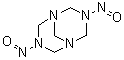 3,7-二亚硝基-1,3,5,7-四氮杂双环[3.3.1]壬烷分子结构 (CAS 101-25-7)