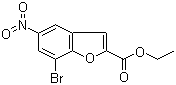 7-Bromo-5-nitro-2-benzofurancarboxylic acid ethyl ester molecular structure (CAS 1010072-35-1)
