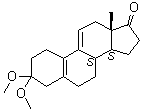 3,3-Dimethoxyestra-5(10),9(11)-dien-17-one molecular structure (CAS 10109-76-9)