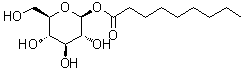 beta-D-Glucopyranose 1-nonanoate molecular structure (CAS 1011247-90-7)