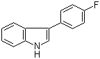 structure of CAS# 101125-32-0, 3-(4-Fluorophenyl)-1H-indole