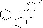 3-(4-Fluorophenyl)-1-isopropyl-1H-indole-2-carbaldehyde molecular structure (CAS 101125-34-2)