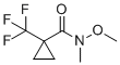 N-methoxy-N-methyl-1-(trifluoromethyl)cyclopropane-1-carboxamide molecular structure (CAS 1011460-56-2)