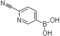 (6-氰基吡啶-3-基)硼酸分子结构 (CAS 1011722-07-8)