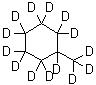 structure of CAS# 10120-28-2, Methylcyclohexane-d<sub>14</sub>