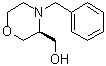 (3S)-4-(苯基甲基)-3-吗啉甲醇分子结构 (CAS 101376-25-4)