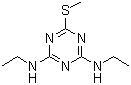 structure of CAS# 1014-70-6, Simetryn;Simetryne; G-32911; Gy-bon; 2,4-Bis(ethylamino)-6-(methylthio)-1,3,5-triazine