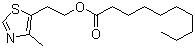 2-(4-Methyl-5-thiazolyl)ethyl decanoate molecular structure (CAS 101426-31-7)