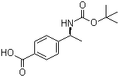 4-[(1S)-1-[[(tert-Butoxy)carbonyl]amino]ethyl]benzoic acid molecular structure (CAS 1014644-95-1)