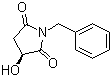 结构式 CAS# 101469-91-4, (3S)-N-苄基-3-羟基吡咯烷-2,5-二酮