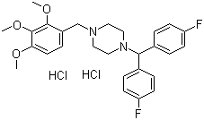 Lomerizine hydrochloride molecular structure (CAS 101477-54-7)