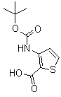 structure of CAS# 101537-64-8, 3-[(tert-Butoxy)carbonylamino]thiophene-2-carboxylic acid;Boc-3-amino-thiophene-2-carboxylic acid