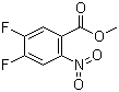 structure of CAS# 1015433-96-1, Methyl 4,5-difluoro-2-nitrobenzoate;4,5-Difluoro-2-nitrobenzoic acid methyl ester