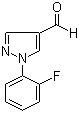 structure of CAS# 1015845-52-9, 1-(2-Fluorophenyl)-1H-pyrazole-4-carbaldehyde