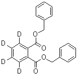1,2-Benzene-3,4,5,6-d<sub>4</sub>-dicarboxylic acid 1,2-bis(phenylmethyl) ester molecular structure (CAS 1015854-62-2)