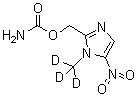 1-(Methyl-d<sub>3</sub>)-5-nitro-1H-imidazole-2-methanol 2-carbamate molecular structure (CAS 1015855-87-4)