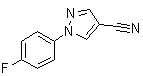 结构式 CAS# 1015862-36-8, 1-(4-氟苯基)-1H-吡唑-4-甲腈