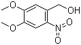 4,5-二甲氧基-2-硝基苯甲醇分子结构 (CAS 1016-58-6)