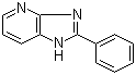 结构式 CAS# 1016-93-9, 2-苯基-1H-咪唑并[4,5-b]吡啶