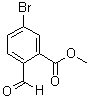 Methyl 5-bromo-2-formylbenzoate molecular structure (CAS 1016163-89-5)