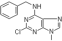 2-Chloro-9-methyl-N-(phenylmethyl)-9H-purin-6-amine molecular structure (CAS 101622-53-1)