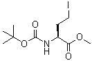 (S)-2-tert-Butoxycarbonylamino-4-iodobutanoic acid methyl ester molecular structure (CAS 101650-14-0)