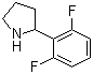 2-(2,6-Difluorophenyl)pyrrolidine molecular structure (CAS 1016529-46-6)