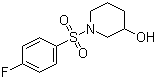 结构式 CAS# 1016538-89-8, 1-[(4-氟苯基)磺酰基]-3-哌啶醇