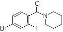 (4-Bromo-2-fluorophenyl)-1-piperidinylmethanone molecular structure (CAS 1017035-01-6)