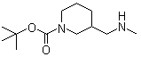 tert-Butyl 3-[(methylamino)methyl]piperidine-1-carboxylate molecular structure (CAS 1017356-25-0)