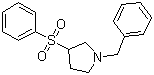 结构式 CAS# 101767-83-3, 1-苄基-3-苯磺酰基吡咯烷